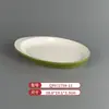Vajilla Comercial Imitación Porcelana Melamina Tazones y Platos Pequeños, Platos Planos Bicolor, Platos Redondos, Tazones para Sopa, Especialmente Diseñados para Cadenas de Restaurantes de Comida Rápida