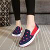 Zapatos de Lona para Mujer Primavera y Otoño Nuevos Slip-on Planos Zapatos de Tela Old Beijing para Mujer Casual Transpirables Estilo Coreano Zapatos Individuales Holgazanes