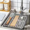 Fregadero de Cocina para Verduras con Rejilla Drenaje Estilo Japonés Plástico Malla de Limpieza Malla de Drenaje Secado Taza Drenaje de Gabinete Junta de Drenaje