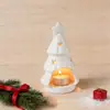 Navidad Cerámica Translúcida Árbol de Navidad Luz Nocturna Estrella de Cerámica Árbol de Navidad Papá Noel t Cera Adornos Decorativos