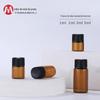 Suprimento Pronto de Frascos Menores Frascos de Vidro para Óleo Essencial 3ml Marrom Cosméticos Pequeno Marrom Beleza da Pele Portátil
