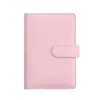 Novo Caderno Bolsa com Zíper para Guardar Dinheiro Planejador Financeiro Caderno A6 Livro de Contabilidade Folha Solta Maca