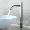Torneira Monocomando para Lavatório de Aço Inoxidável 304 Transfronteiriça para Banheiro Doméstico, Lavatório de Mãos, Quente e Frio, Monofuro