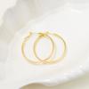 ¡Muestra cara tamaño oro pequeño! Aretes de Aro Cuadrado de 4 cm Dorado plateado Aretes Simples Plato de Incienso de Mosquito Clip para la Oreja