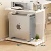 Bandeja para Host de Computadora Caja de Piso Base Gabinete de Almacenamiento para Oficina Estación de Trabajo Multicapa Estante para Impresora