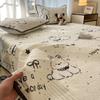 Capa de Cama Tatami de Algodão Conjunto de Três Peças Algodão 2025 Novo Universal para Todas as Estações Lençol Antiderrapante Capa de Kang