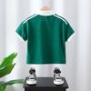 Camisa Polo de Niño Camiseta de Manga Corta Letra Verde Verano Ropa para Niños Tops para Niños Ropa de Niño Pequeño Bebé