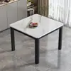 Mesa de comedor y juego de sillas de vidrio templado para el hogar, mesa cuadrada para apartamento pequeño, para 2 personas, simple, casa de alquiler, segundo piso