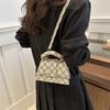 Bolsa Transversal Casual da Moda 2026 Novo Estilo de Verão Bolsa Feminina Estilo Coreano Elegante Bolsa Quadrada Pequena Bolsa de Ombro Simples Cor Sólida