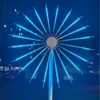 Luces de Molino de Viento Digitales para Exteriores Controladas Remotamente, Luces de Fuegos Artificiales, Iluminación de Paisaje Colorida, Luces para Parque, Plaza, Patio, Luces de Fuegos Artificiales