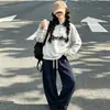 Conjunto de Sudadera con Cuello Polo Académico Estilo Coreano para Niñas 2026 Nuevo Elegante Otoño Conjunto Casual de Dos Piezas para Niños Medianos y Grandes
