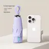 Guarda-chuva Portátil 50% de Desconto Anel Fivela Cabo Guarda-chuva Cápsula para Chuva ou Sol Vinil Proteção Solar Proteção UV Guarda-chuva de Sol Feminino Atacado