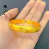 Pulsera del Sutra del Corazón de Oro Arena Antigua Mismo Estilo de Tienda de Oro, Pulsera de Superficie de Arena del Sutra del Corazón Estilo Abierto Chapado en Cobre Dorado Cielo Estrellado Lluvia de Meteoros