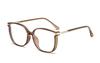 Lentes para miopía con luz azul, estilo popular de TikTok de celebridad en línea, armazón de lentes liso, artefacto de belleza, estudiante, armazón de lentes de montura grande