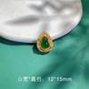 Cuentas Espaciadoras de Calabaza de Oro Arena Antigua con Incrustaciones de Zirconio para Pulsera Collar DIY Tejido a Mano Joyería de Alta Gama Lista para la Venta