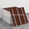 Adhesivo 3D Estéreo Transfronterizo Tablero de Celosía con Grano de Madera Pegatinas de Pared Papel Tapiz Pared de Fondo para Sala de Estar Decoración Impermeable y a Prueba de Humedad