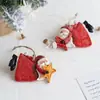 Adornos de Papá Noel Pintados a Mano en Resina Colgantes Decoración para Árbol de Navidad Diseño de Escena Navideña Colgantes de Muñeca Navideña
