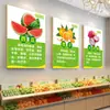 Supermercado de Frutas y Verduras Tienda de Frutas Decoración de Pared Pintura Póster Promocional Imagen Introducción Pegatina Suministros Tablero Kt Pegatina de Pared Publicidad