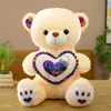 Urso de pelúcia abraço transfronteiriço boneca boneca urso luminoso presente para dormir de criança boneca urso de pelúcia atacado