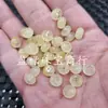 Contas de Jade Coloridas Água-Marinha, Contas de Ábaco, Contas Soltas de Jade, Contas Espaçadoras de Jade Amarelo Tipo Gelo, Contas para Acessórios de Joias de Pulseira e Colar DIY