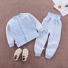 Conjunto de Roupa Térmica Infantil Inverno Acolchoado de Algodão Bebê Espessado Roupas Acolchoadas de Algodão Roupas Base Roupa de Bebê Cintura Alta Proteção da Barriga Roupa Infantil