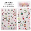 Adesivos de Unha com Elementos de Natal Originais 5D Estéreo em Relevo Feliz Natal Adesivos de Arte para Unhas DIY Joias Estilo Aa