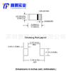 Diodo SMD Zener 1W LL-41 ZMM Cilindro