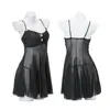 Nuevos Pijamas Atrevidos de Encaje y Malla Apasionados para Mujer Pura Tentación Talla Grande Vestido Pijama Transparente Tentación Vestido de Tirantes