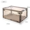 Caixa de Armazenamento de Roupas de Cinco Portas Caixa de Armazenamento de Roupas e Brinquedos Doméstica Guarda-Roupa Dobrável Transparente Caixa de Armazenamento de Plástico