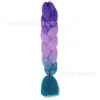 Fibra química de tres colores, cuatro colores, cinco colores, degradado, seda de alta temperatura, trenza grande, trenza jumbo, trenza burbuja, material para trenzas de cabello