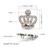 Decoración de Cordones DIY de Diamantes Completos Transfronteriza Hebilla Metálica con Diamantes y Perlas Trébol de Cuatro Hojas con Agujeros para Decoración de Tenis Hebilla