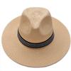 Sombrero de verano para hombre, sombrero de playa de ala grande, sombrero de paja, sombrero de copa, sombrero para el sol, sombrero de pesca al por mayor