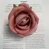 Cabeza de flor de rosa redonda de franela 7cm flor artificial hecha a mano manualidades diy ramillete de boda pasador tocado de flor pared de flores flor artificial