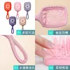 Pente de Cabelo Original com Recorte Redemoinho, Pente Estilo Doce para Meninas, Recorte em Forma de Leque para Secagem Rápida