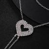 Pulsera de Dedo de Amor de Alta Gama Nueva de AliExpress Moda Europea y Americana Novia Boda Pulsera de Pedrería Pulsera