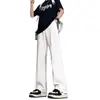 Pantalones de Otoño de Color Sólido Micro-Campana para Hombre de Calle Estilo Americano Simple Caída Tacto de Alta Gama Pantalones Largos de Campana Corte Ajustado Pantalones de Traje