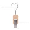 Haya clip individual para colgar calcetines clip para bufanda de seda Haya clip individual de madera multifuncional para sombrero gancho de pared para tienda de ropa de mujer