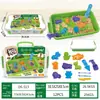 Juego de Almacenamiento de Arena para Juguetes Infantiles Transfronterizo Pastel Traje de Helado Femenino Maleta Moldes de Arena de Cuarzo Arena de Colores Moldeable Juguetes