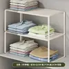 Prateleira Organizadora em Camadas para Bancada de Guarda-Roupa, Rack de Armazenamento para Empilhar Roupas, Divisória Retrátil, Artefato de Armazenamento Dentro do Armário