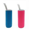 Funda personalizada para taza termo de material de buceo, funda creativa de limón para termo de vidrio, hebilla de bandolera, funda gruesa aislante para botella