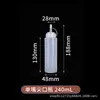 Botellas exprimibles de pico puntiagudo al por mayor para aderezo de ensaladas, botellas comerciales de aceite, botellas domésticas para salsas y condimentos