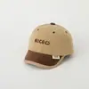 Gorra nueva para bebé transfronteriza letras cara sonriente gorra de béisbol infantil combinación de colores de moda gorra infantil de moda otoño e invierno T720