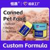 Hengsheng Pets 85g Lata de Comida para Gatos, Snacks para Mascotas Todas las Etapas, Fórmula de Pechuga de Pollo, Producido en Guangdong, Exclusivamente para Suministro Transfronterizo de Alimentos Húmedos.