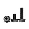 Tornillo de Brida Hexagonal Externo de Acero Inoxidable 304 Negro Grado Industrial Gwm Almohadilla Antideslizante En Stock