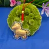 2026 Dibujo Animado Hazte Rico Pronto Llavero de la Suerte Cadena para Teléfono Móvil Caballo Dorado Colgante para Bolsa de Año Nuevo Pequeño Regalo