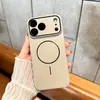 Aplicable a iPhone 18 Pro Max Funda de Teléfono Magnética con Anillo Fino de Tacto Suave para Apple 17 Cobertura Total de Lente Funda Protectora Anti-caídas