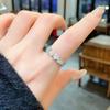 Recomendado en Little Red Book Anillos Personalizados de Corazón a Corazón con Circonita Microincrustada Moda Lujo Ligero Sentido Avanzado Lleno de Diamantes Anillo de Dedo de Amor