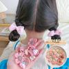 Elástico de cabelo infantil não machuca o cabelo elástico de cabelo corda de elástico de cabelo elástico de cabelo de menina elástico de cabelo com flor acessório de cabelo novo de princesa celebridade da internet