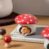Cogumelo Criativo em Forma de Pequeno Animal de Estimação Necessidades Diárias Cerâmica Hamster Esconderijo Casa de Resfriamento Urso Dourado Banho Areia Bacia