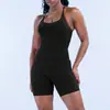 Conjunto de Roupa de Yoga Transfronteiriço para Mulheres, Bojos Removíveis no Peito, Top Regata de Yoga, Shorts de Cintura Alta, Conjunto de Duas Peças para Fitness